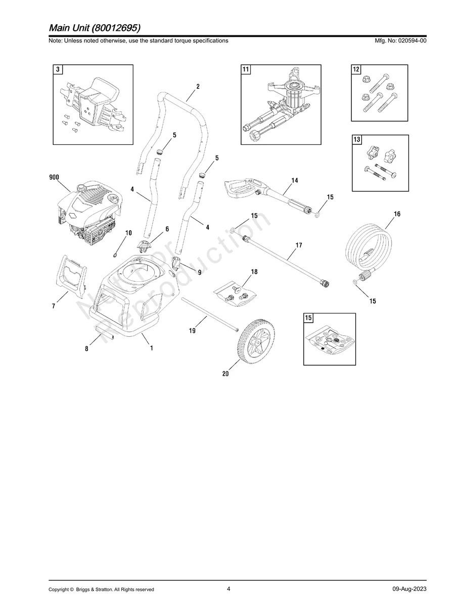 BRIGGS AND STRATTON, 020594-00, IPL.4